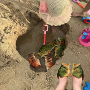 Fisktofflor Strandsandaler Halkfria Sandaler Kreativa Fisktofflor Herr och Dam Casual Sko green EU32*33