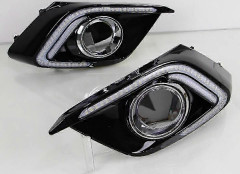 Superior CSCSNL 2st DRL Kompatibel med Mazda 3 Mazda3 Axela 2014 2015 2016 LED Varselljus Dagsljus Dimljus med blinkers - Perfekt White and Yellow Type C