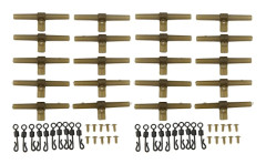 20 Set Anti Tangle Sleeve Side Bending Kit Hållbara Lekande Karpfiske Tillbehör