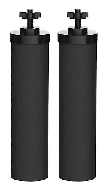 2-pack vattenfilterersättning för BERKEY Black Activated Carbon BB9-2-filter för gravitationsmatat vatten
