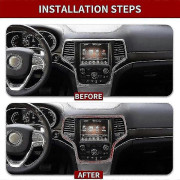 Central Kontroll Navigationsram Skydd Trim För Jeep Grand Cherokee Boris