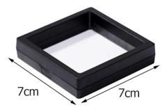 10 st 3D Flytande Displayställ Klar Smycken Halsband Armband Transparent Boxhållare Ring Hänge Fodral Behållare~00880