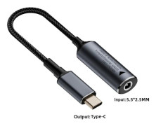 DC till Typ C-omvandlare Laptop Laddningskabel 5.5X2.5MM 5.5X2.5MM 5.5x2.5mm