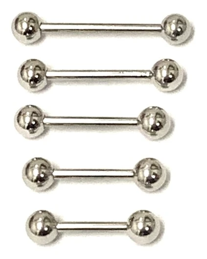 5 st Raka barbells i olika längder