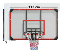 Basketbollställ, Väggmonterat, Hållbar Stålram,svart