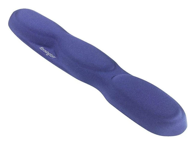 Ergonomiskt Komfort Skumtangentbord Handledsstöd Med Handledsstödsdyna - 458 X 36 X 85 Mm - Blå (64270)