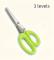 3-Layer Stainless Steel Kitchen Shears, Multifunctional Onion and Herb Cutter