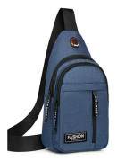 Crossbody Chest Bag Pack Shoulder Sling Ryggsäck för män Outdoor Travel Sport - spot sales Blue