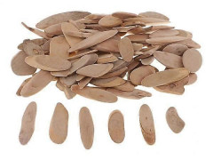3x250g/Förpackning Drivved Träformer för Handgjorda Hantverk Oval 4.2-8cm