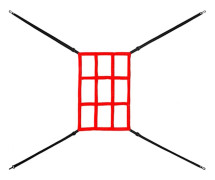 Baseball Practice Practice Net RED red