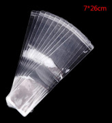 11 st PVC-smycken Zip Lock Bag Dammtät Örhänge Pärlor Packning 7*26cm