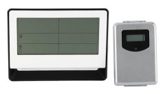 Trådlös väderstation Bordsbord Snooze Alarmklocka Display Kalender Temperatur Termometer Hygrometer