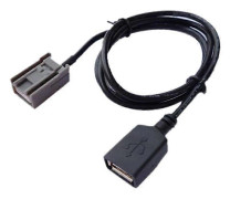 Bil Aux USB-kabeladapter Hona Port Förlängningssladd för Jazz -V Accord Stereo MP3-gränssnitt Biltillbehör 12