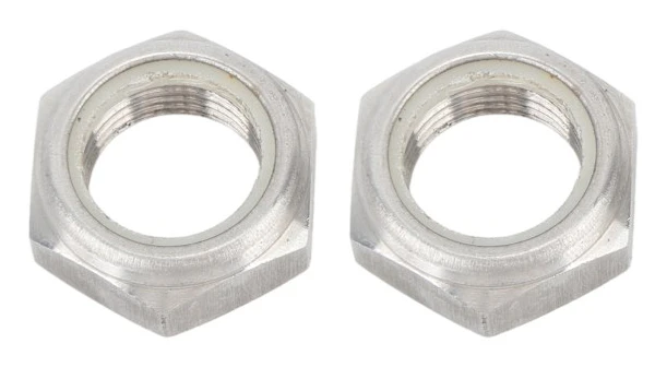 2ST Självlåsande Mutter Motor Pinjongmutter 90185 22043 för Utombordsmotor 2/4T 9.9-250HP Kompatibel med Parsun Hidea SEAPRO HDX