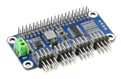 Servo Driver Hat (b) för Jetson Nano och Zero med 16-kanals 12-bitars I2C-gränssnitt, rät vinkelkontakt