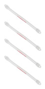 4-pack Silikon Tennisracket Dämpare Flerfärgade Stötdämpare Tennis Vibrationsdämpare för Vibrationsreducering Gul[D] White