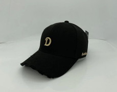 Hatt Dam D-broderi Ripped Retro B Black