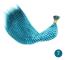 AZQUEEN Feather Hair Extension 10 Pieces Fake Hair I Tip Rainbow Syntetiskt hår 16 tums Hårstycke Fjäder för hårförlängning 7 Length 40CM