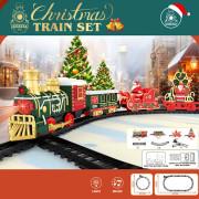 Christmas Series Classical Remote Control Liten tågbana Elektrisk ångbana Tågmodell Lampor Barnens semesterpresenter 14pieces