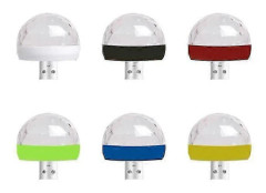 2025 Lämplig Portabel Mini USB RGB LED Disco Scenljus (Gul)