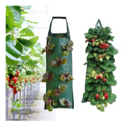 Vägghängande vertikal trädgård 4 8 fickor Plant Grow Bags grön 8fickor