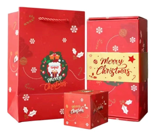 Julklappsask för pengar Vikning Studsande Presentask DIY Kontant Explosion Överraskningspresenthållare för Födelsedag Årsdag Alla Hjärtans Dag Frieri E 6pcs
