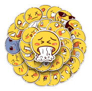 Smiley Fashion Pack 50 st vattentäta vinylklistermärken för vattenflaskor bärbara datorer bilar skateboard