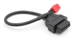 OBD2 6-stifts motorcykeldiagnostisk skannerverktygsadapterkontakt, kod
