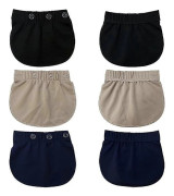 Justerbara Midjeutvidgare för Gravida Kvinnor, 3-pack (Svart, Blå och Khaki)