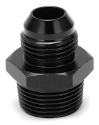 AN 10 till 3/4 NPT Rak Bränslerörsadapter 6061 T6 Svart Anodiserad Aluminium Slangkoppling