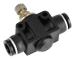 4/6/8mm Rör Luftflödeskontroll T Form Rör Pneumatisk Koppling Regulatorventil (6mm)
