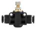 4/6/8mm Rör Luftflödeskontroll T Form Rör Pneumatisk Koppling Regulatorventil (6mm)
