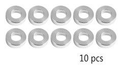 10 st 3D-skrivare Silver Platt Bricka Ersättning Aluminium Platt Bricka Distans