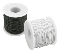 2 rullar 1 mm elastisk pärltråd för armband stretchig elastisk tråd för smyckestillverkning sy halsband 100 meter elastiska armbandssnöre hantverk Bea