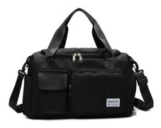 B-X336 Stor Vattentät Resväska Gym Bagage L (Mörk Svart)