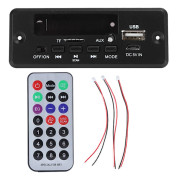 Bluetooth MP3-dekoderkort Digital Display Förstärkare Spelarmodul 2x3W Svarta Tillbehör