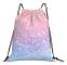 Cool 2025 Pastel Rainbow Glitter Drawstring Bag Waterproof Gym Bag for Party Travel Sports Storage