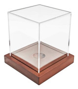 Basketboll Baseboll Fotboll Display Box Akryl Klar Fotboll Display Case