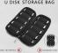 Bärbar U Disk Hållare USB Flash Drives Organizer Case L