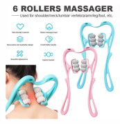 Dubbel Triggerpunkt Hand- & Nacke Axel Självmassage Roller för Tryckavlastning