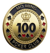 Poker Chip Mynt Metall Poker Guard Casino Chip Dealer Tokens Souvenir Gåvor