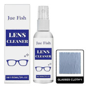 Jue Fish rengöringsspray för glasögon, rengöring och underhåll, anti-imma, klar sikt, portabel rengöringsspray
