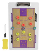 1 Set Basketboll Tränartavla Magnetisk Whiteboard 2-sidig Basketboll Clipboard