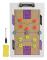 1 Set Basketboll Tränartavla Magnetisk Whiteboard 2-sidig Basketboll Clipboard