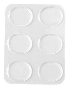 6 st Trumdämpare Transparent Mjuk Oval Silikon Ljuddämpare Dämpande Gel Pad för Trumhuvud Cymbal Tonkontroll