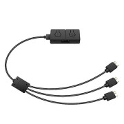 RGB-omvandlare 5V till 12V RGB-överföringshubb 3-pin till 4-pin ARGB Ljusfläktadapter