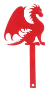 Drakbrevlådeflagga Främre Järnbrevlådeflagga Brevlådevarningsflagga Postlådeflagga Brevlådeersättning för Metallflagga Brevlådedekorationer[D] Red 25.00X12.40X0.10CM