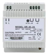 DR-45-24 45W Enkel Utgång 24V DIN-skena Strömförsörjning AC/DC Switching Strömförsörjning