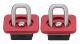 2-pack rostfria surrningsankare, ersättning för lastbilsflakets sidoväggsankare för Chevy Silverado Colorado Röd
