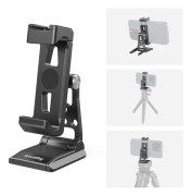 SMALLRIG Metall Telefon Stativfäste, Mobiltelefonfäste med Snabbkopplingsadapter för Arca-Swiss, Multifunktionell Telefonhållare för Arca-Type